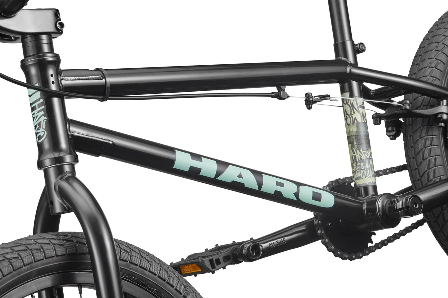 Haro BMX Bikes Semi-Gloss Black / 18 Haro Downtown 18 Inch Bike Semi-Gloss Black