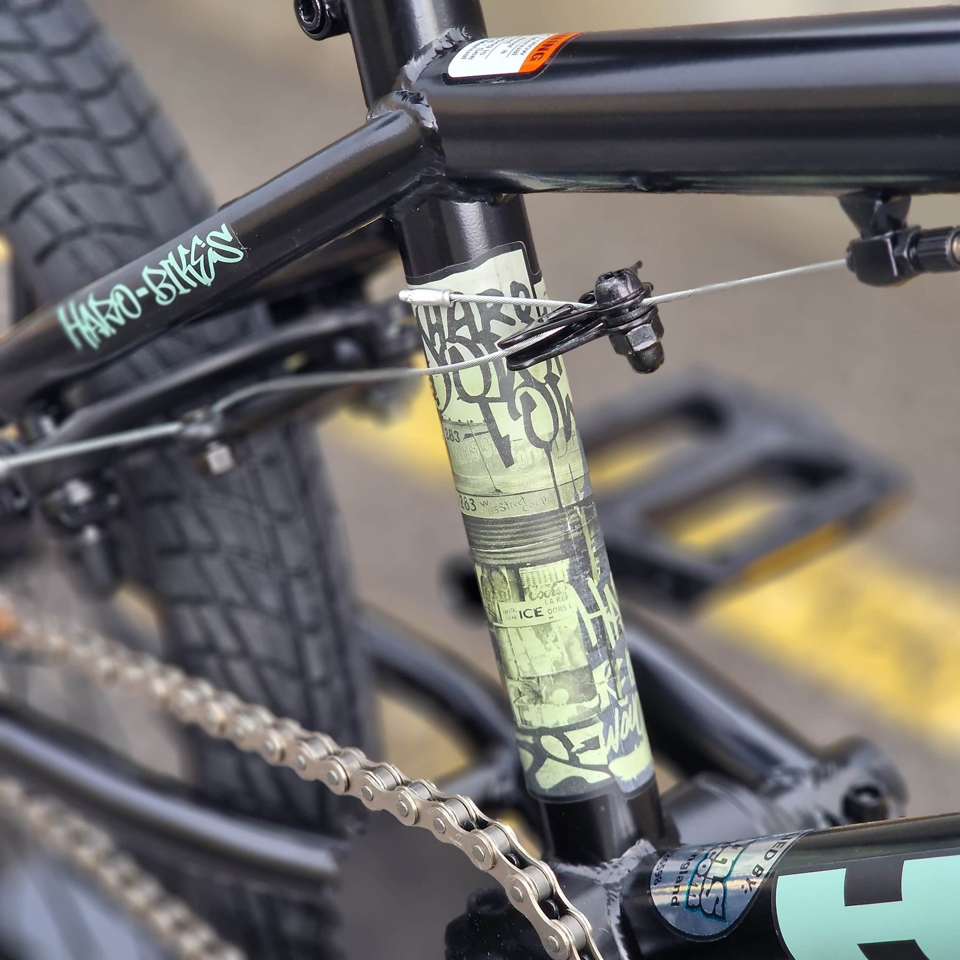 Haro BMX Bikes Semi-Gloss Black Haro Downtown 18 Inch Bike Semi-Gloss Black