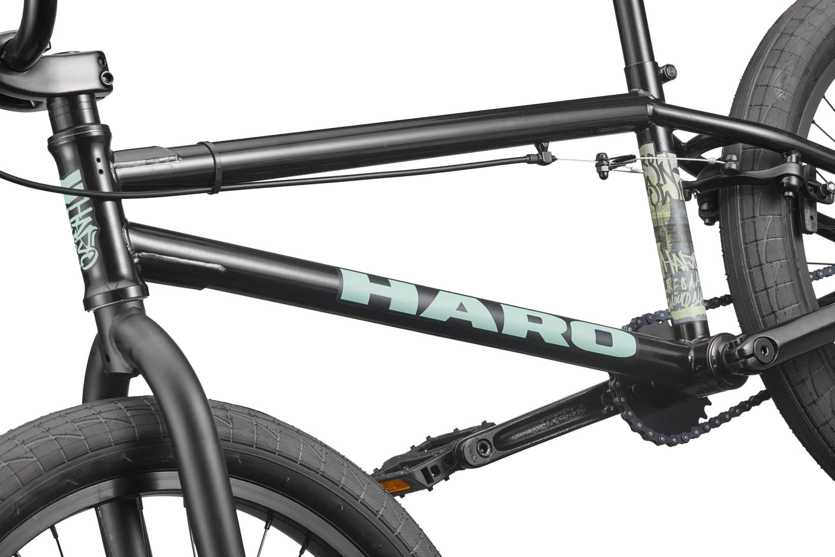 Haro BMX Bikes Semi-Gloss Black / 20.5 Haro Downtown 20.5" TT Bike Gloss Semi-Gloss Black