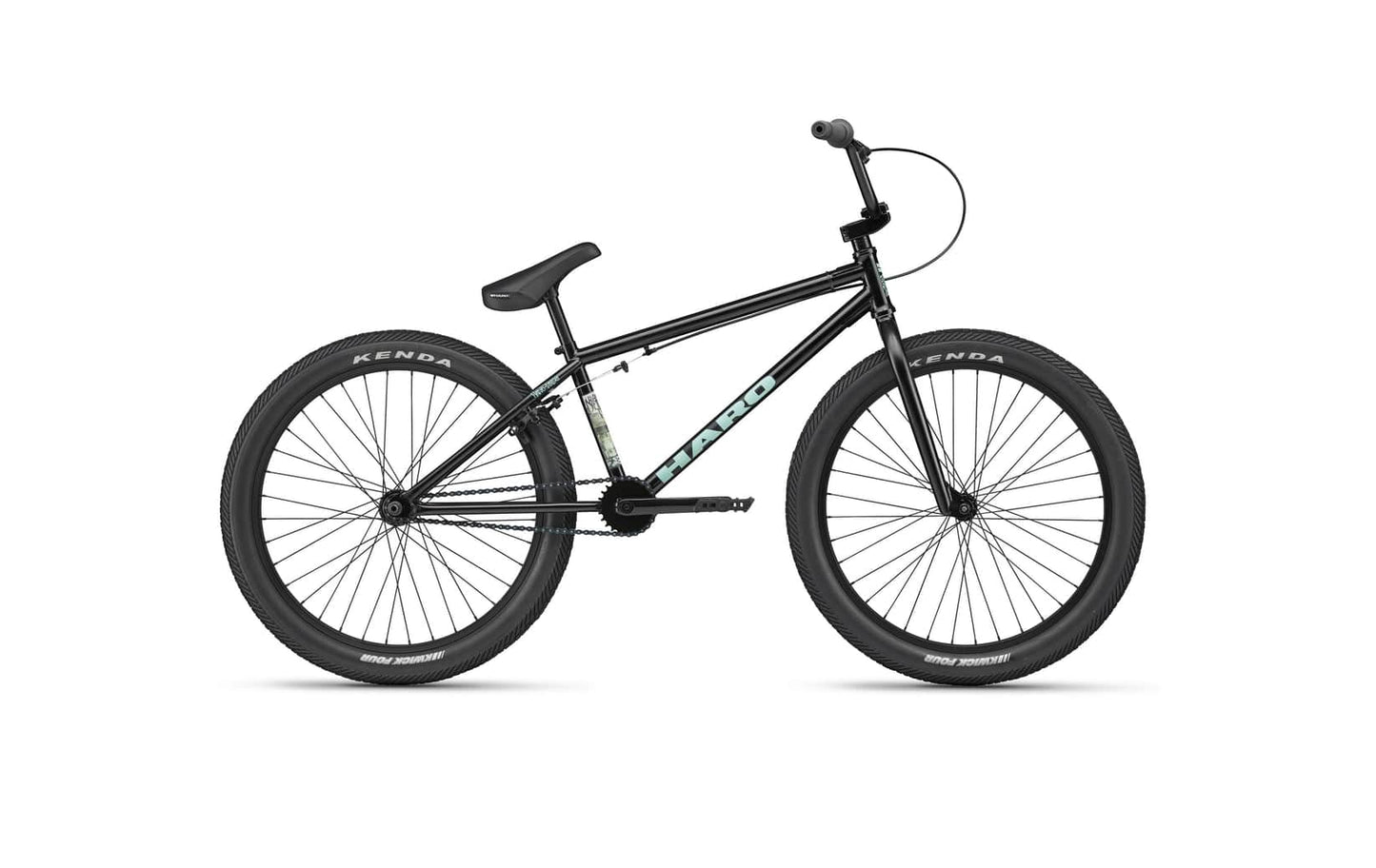 Haro BMX Bikes Semi-Gloss Black / 21.7 Haro Downtown 24 Inch Bike Gloss Semi-Gloss Black