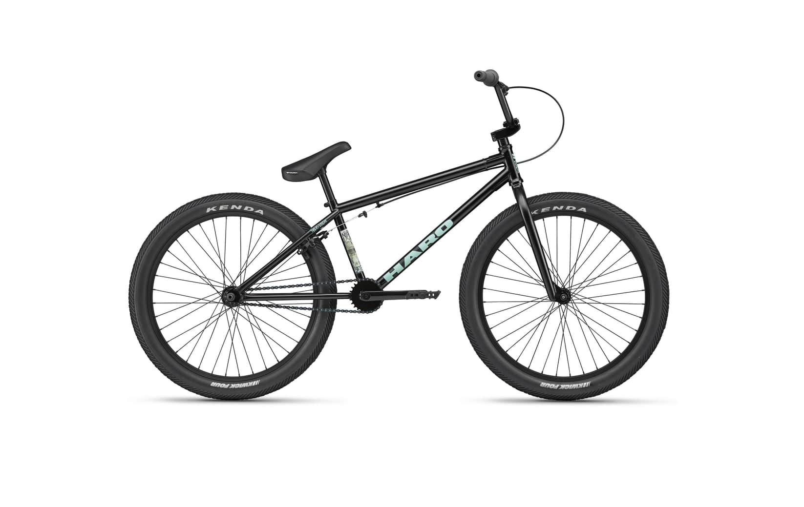 Haro BMX Bikes Semi-Gloss Black / 21.7 Haro Downtown 24 Inch Bike Gloss Semi-Gloss Black