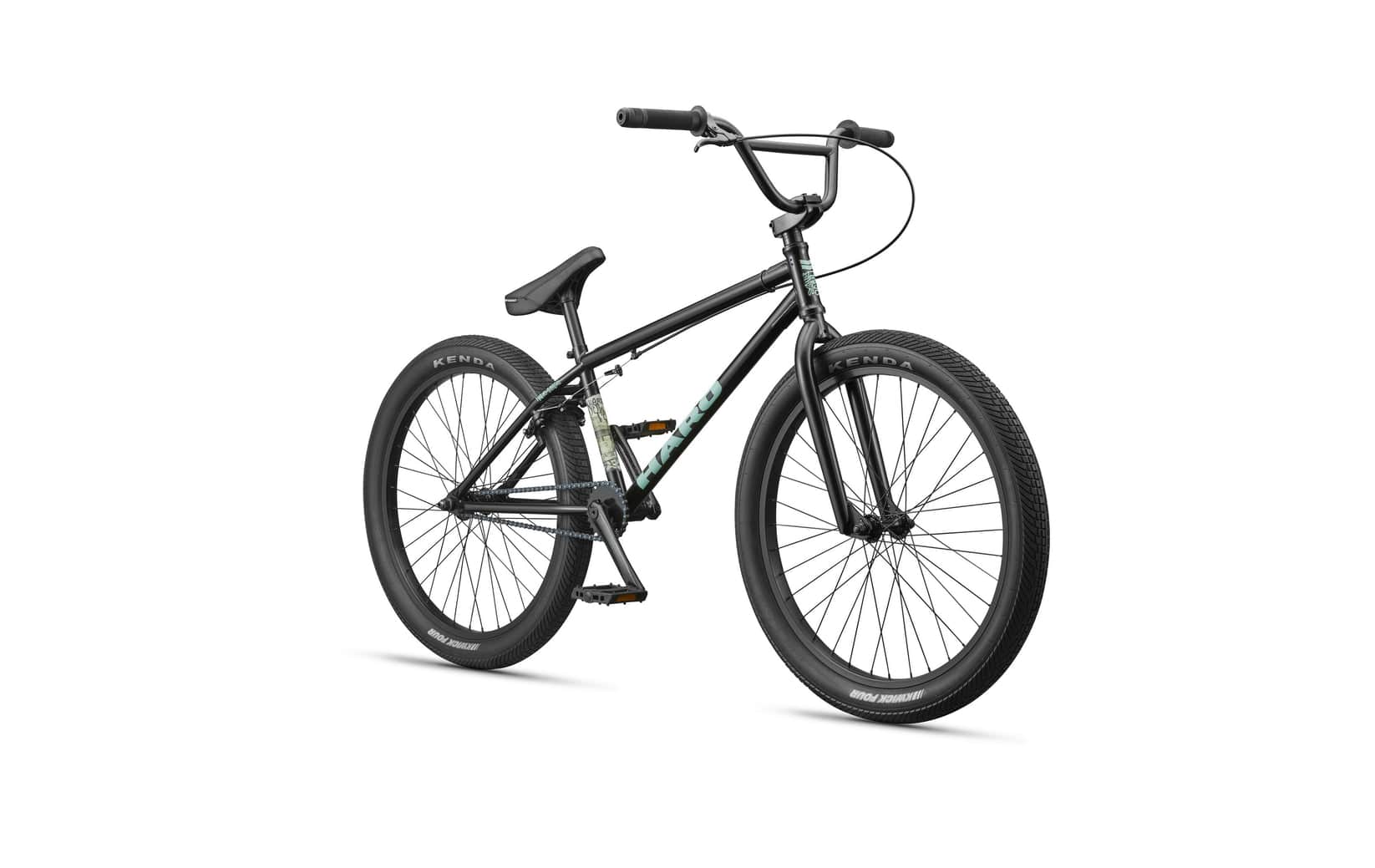 Haro BMX Bikes Semi-Gloss Black / 21.7 Haro Downtown 24 Inch Bike Gloss Semi-Gloss Black