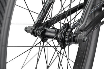 Haro BMX Bikes Semi-Gloss Black / 21.7 Haro Downtown 24 Inch Bike Gloss Semi-Gloss Black