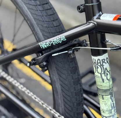 Haro BMX Bikes Semi-Gloss Black / 21.7 Haro Downtown 24 Inch Bike Gloss Semi-Gloss Black