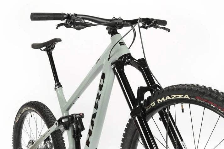 Haro Bikes Haro Greer Alloy 1 Full Suspension Mountain Bike Black / White