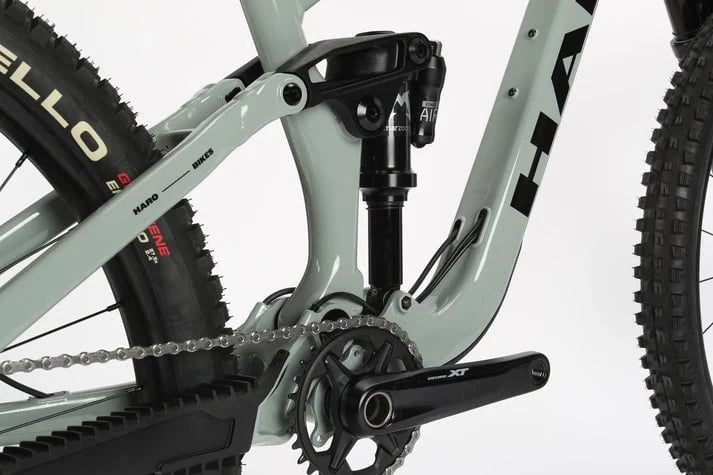 Haro Bikes Haro Greer Alloy 1 Full Suspension Mountain Bike Black / White