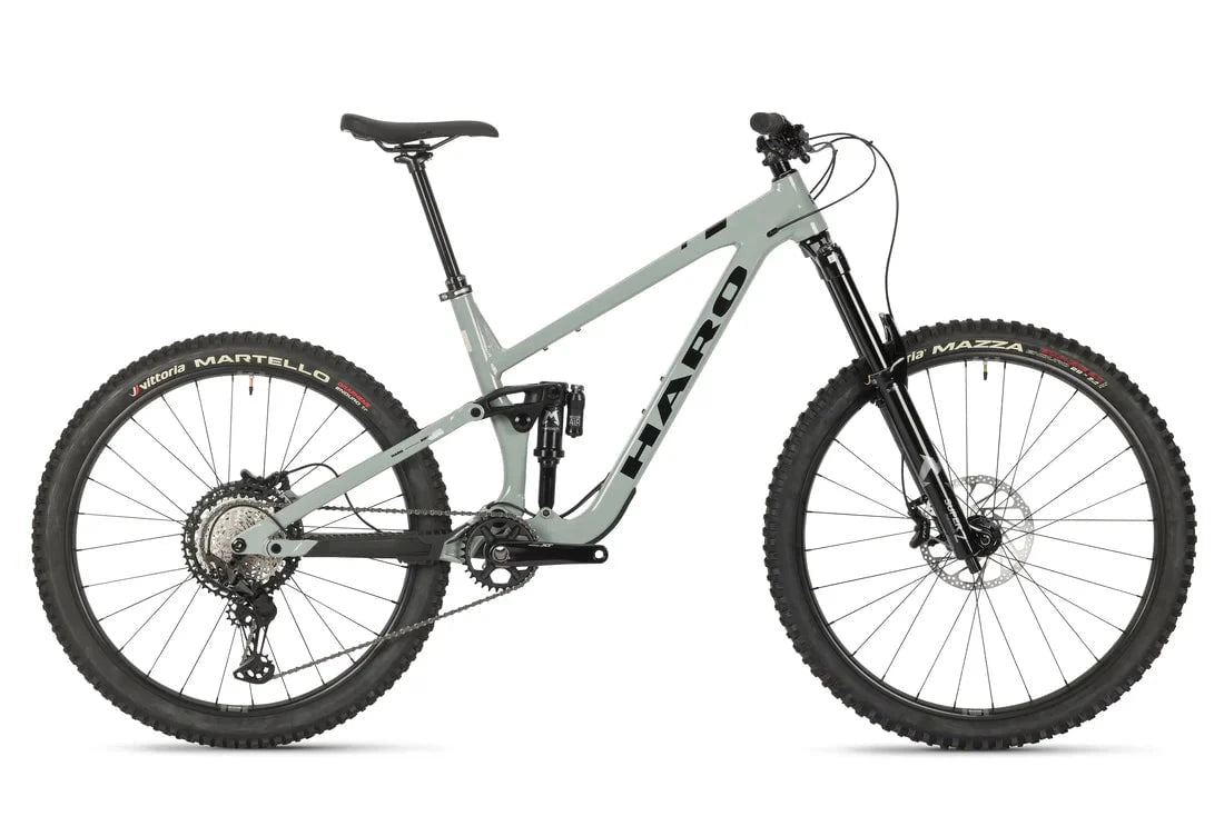 Haro Bikes Haro Greer Alloy 1 Full Suspension Mountain Bike Black / White