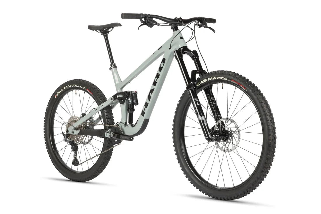 Haro Bikes Haro Greer Alloy 2 Full Suspension Mountain Bike Black / White