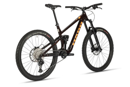 Haro Bikes Haro Greer Alloy 2 Full Suspension Mountain Bike Cedar Brown \ Orange