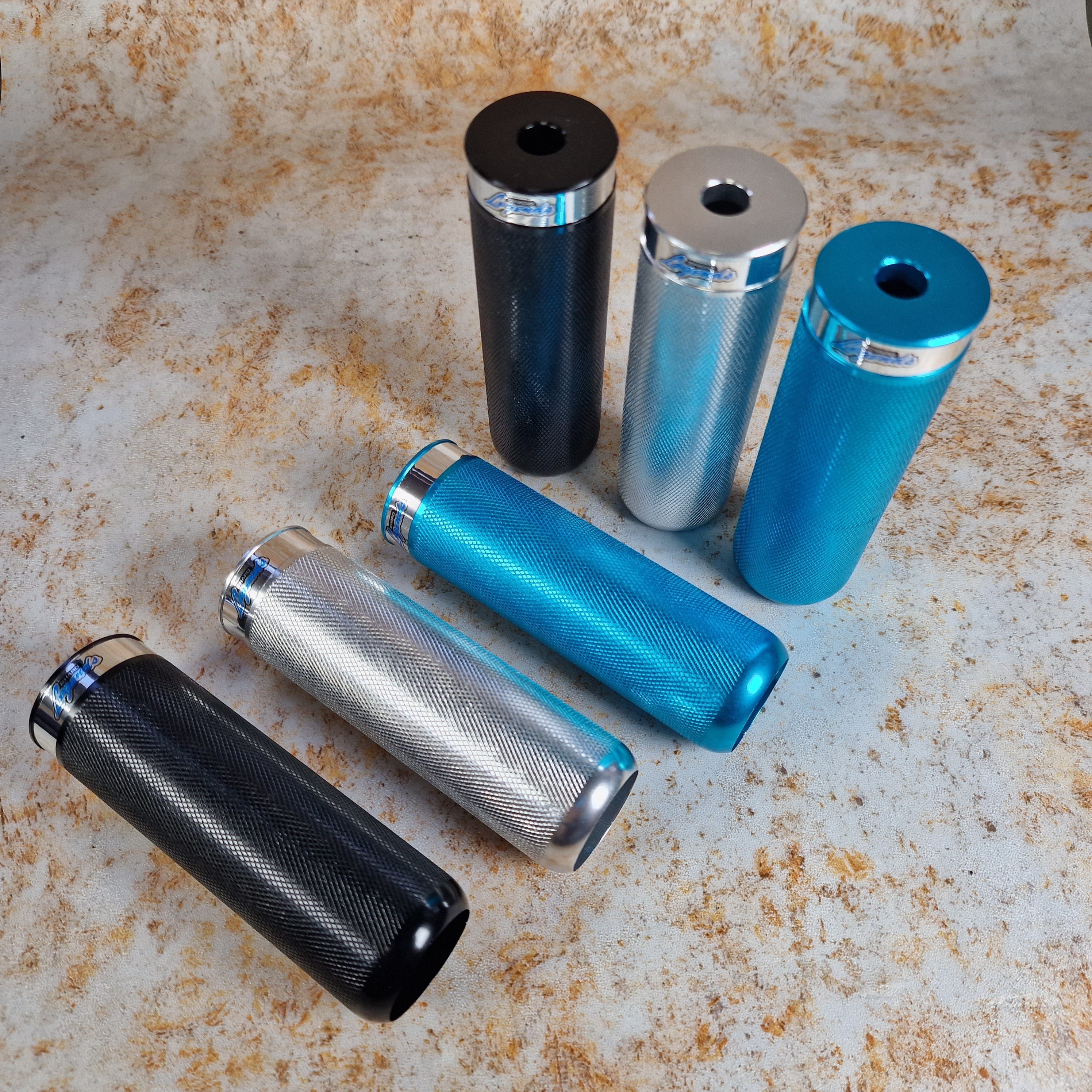 Blue bmx pegs sale