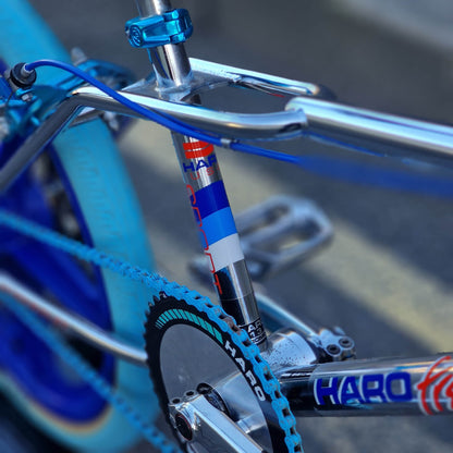 Haro Old School BMX Bikes Haro Sport Mike Dominguez 1984 Custom Bike Chrome / Blue Previously Owned