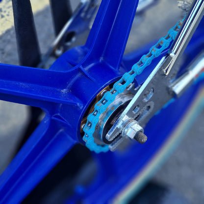 Haro Old School BMX Bikes Haro Sport Mike Dominguez 1984 Custom Bike Chrome / Blue Previously Owned