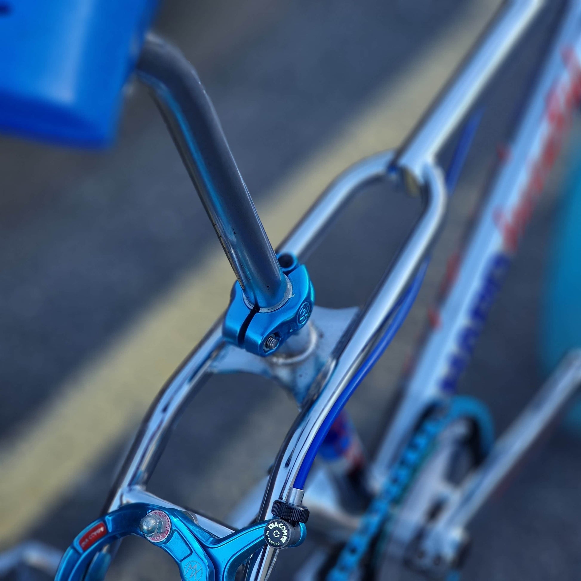 Haro Old School BMX Bikes Haro Sport Mike Dominguez 1984 Custom Bike Chrome / Blue Previously Owned