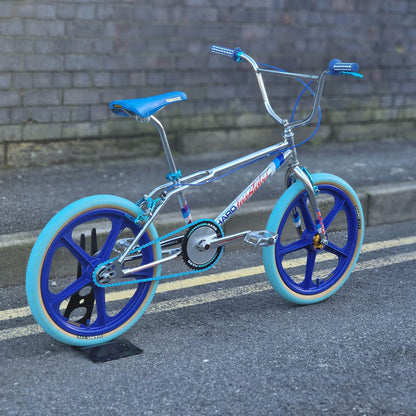 Haro Old School BMX Bikes Haro Sport Mike Dominguez 1984 Custom Bike Chrome / Blue Previously Owned