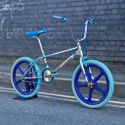 Haro Old School BMX Bikes Haro Sport Mike Dominguez 1984 Custom Bike Chrome / Blue Previously Owned