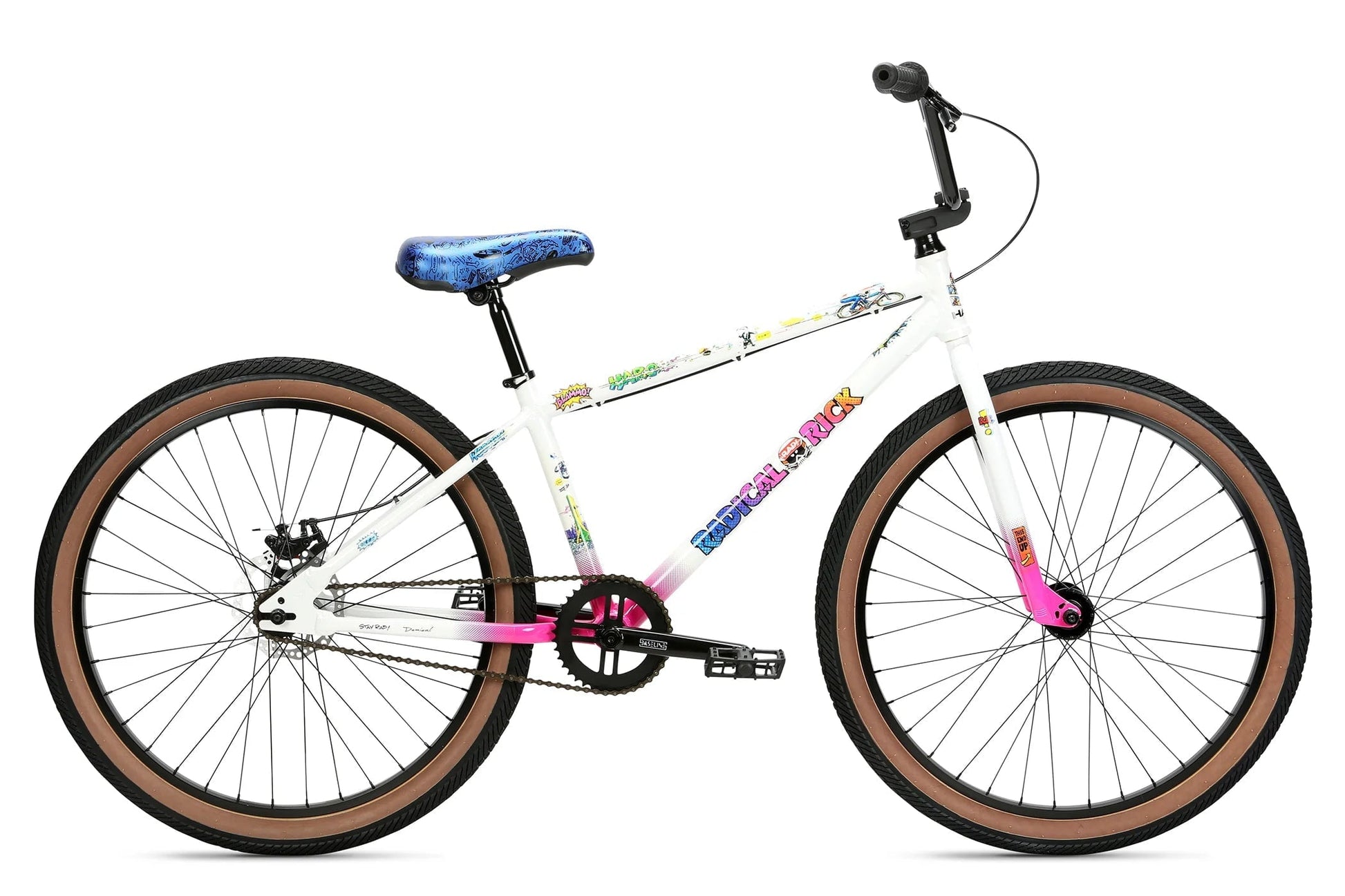 Haro BMX Bikes White Haro x Radical Rick 26 Inch Bike White