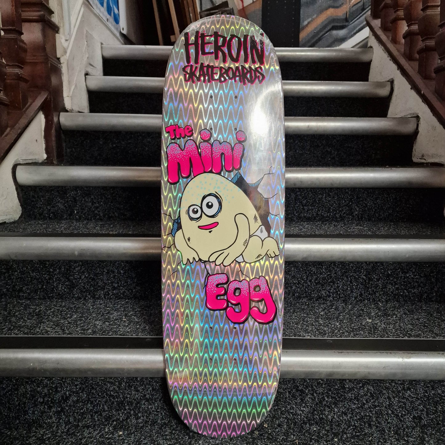 Heroin Skateboards Skateboards 8.38" Heroin Mini Egg Holo 8.38” Skateboard Deck