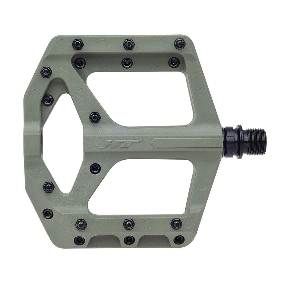 HT Components BMX Parts Olive Green HT Components PA-32A Supreme-C Plastic Pedals