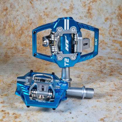 HT Components BMX Racing Blue HT Components T2-SX BMX Clip Pedals