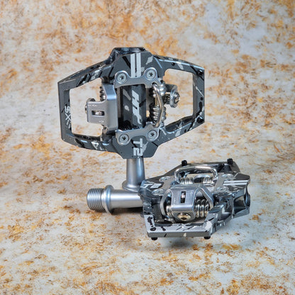 HT Components BMX Racing Grey Camo HT Components T2-SX BMX Clip Pedals