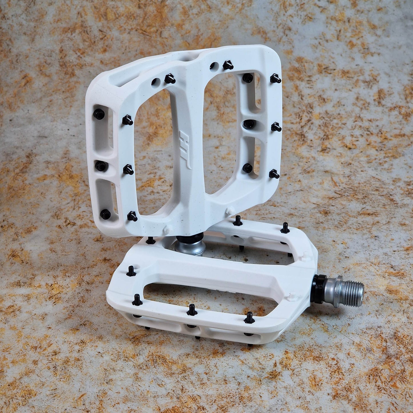 HT Components BMX Parts White / 9/16" HT PA03A Sealed Bearing Nylon Pedals with Replaceable Pins