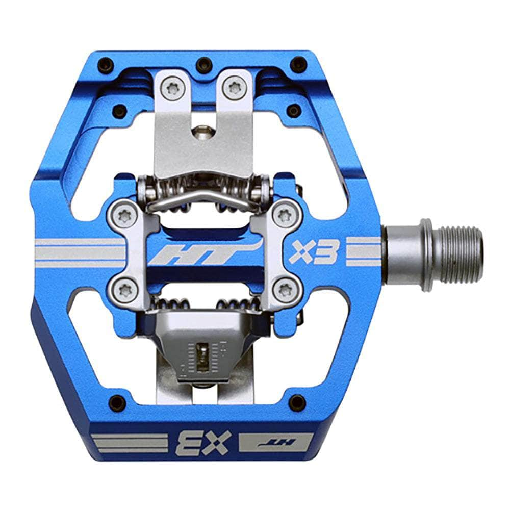 HT Components BMX Racing Blue HT X3 Clipless BMX Race Pedals