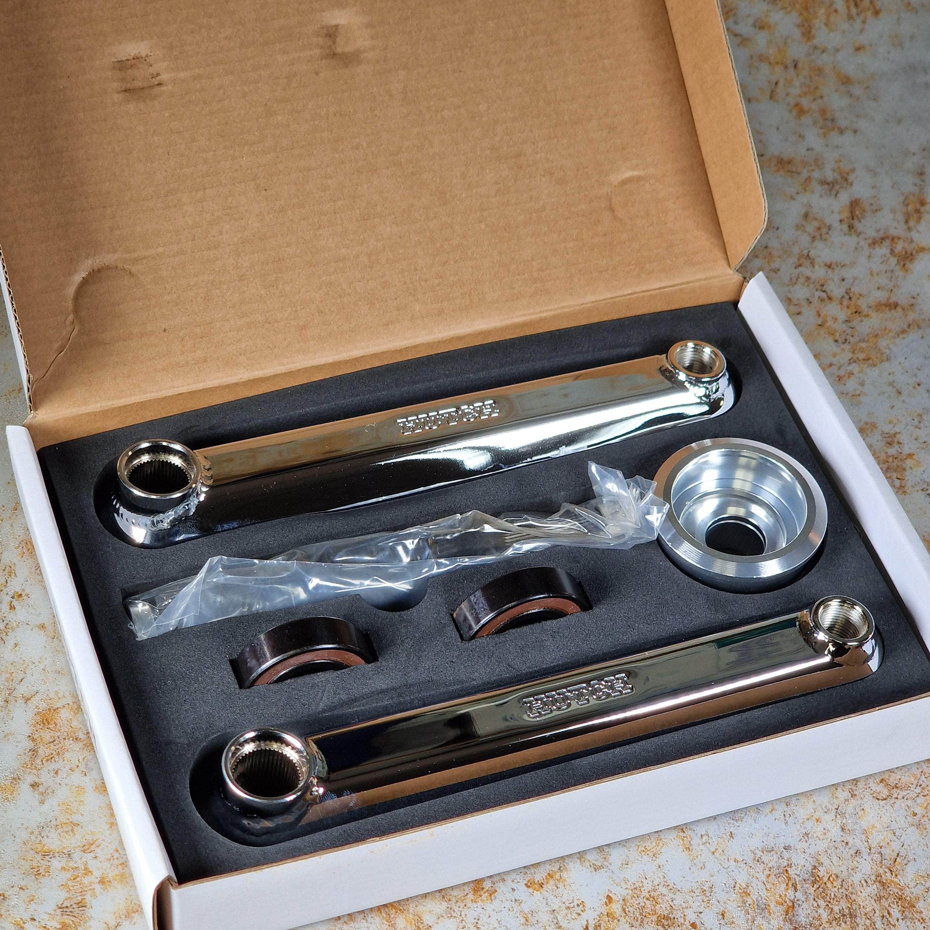 Hutch Aerospeed Old School BMX Cranks Chrome | Alans BMX