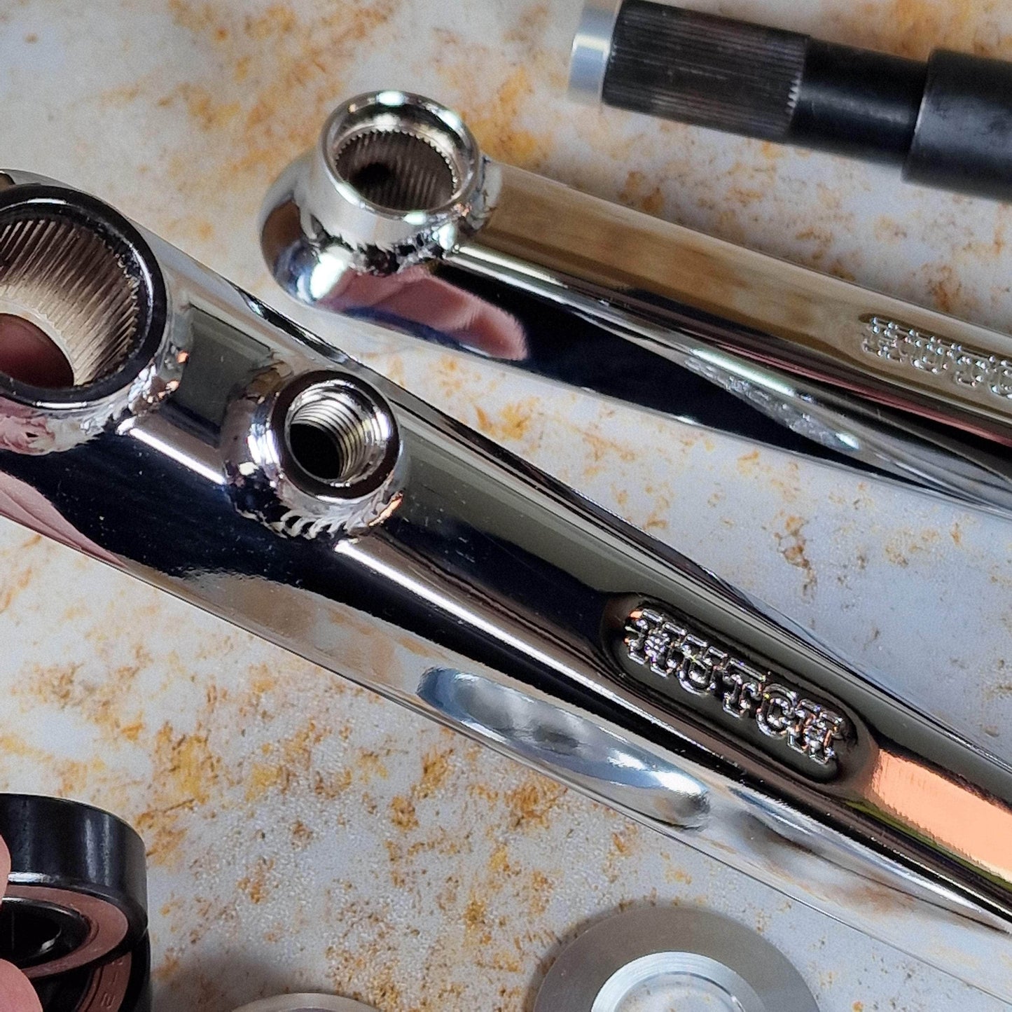 Hutch Old School BMX Chrome / 175mm Hutch Aerospeed Cranks Chrome