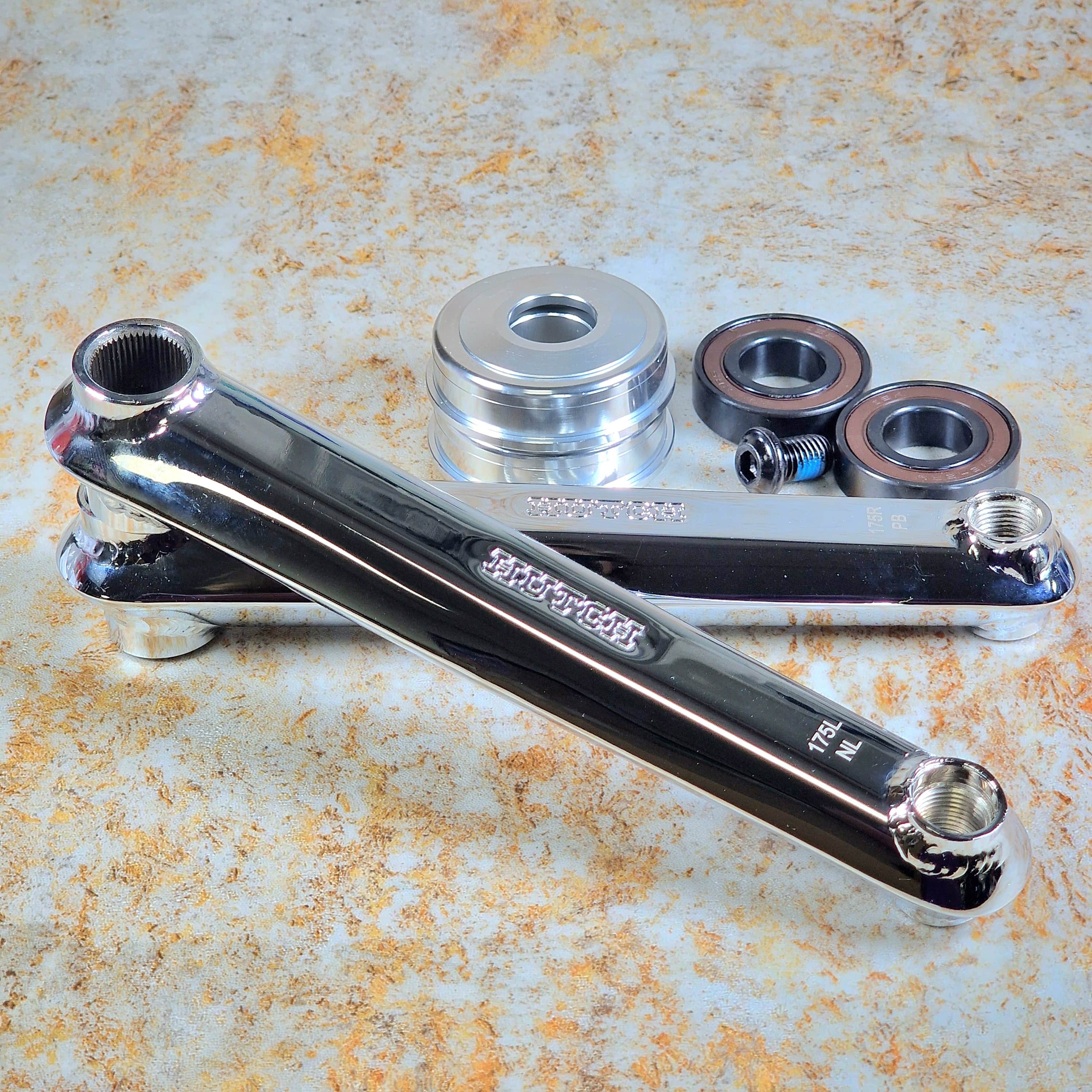 Hutch Aerospeed Old School BMX Cranks Chrome | Alans BMX