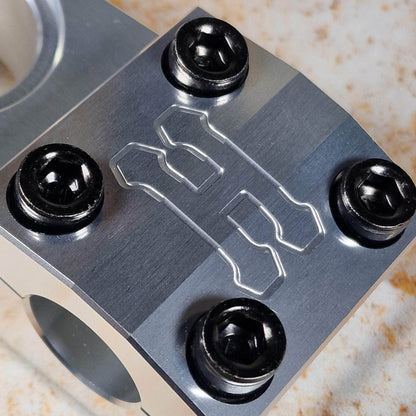 Hutch BMX Parts Hutch H Clamp On Stem Chrome