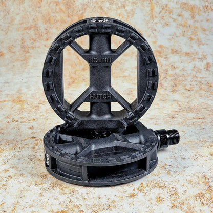 Hutch BMX Parts Black / 9/16" Hutch Nylon Round Sealed Pedals