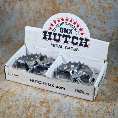 Hutch Old School BMX Hutch Pro Beartrap Pedals Chrome