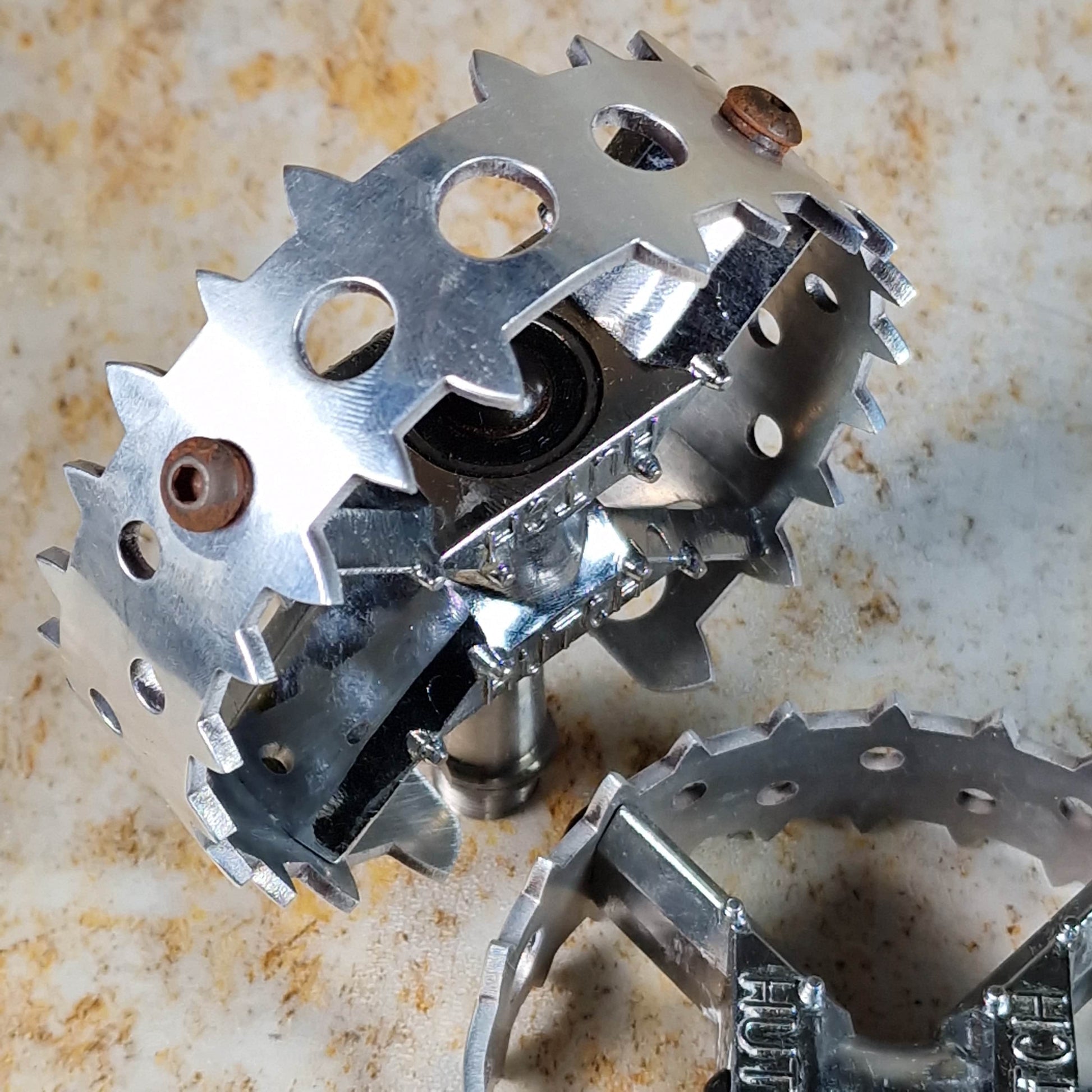 Hutch Old School BMX Hutch Pro Beartrap Pedals Chrome