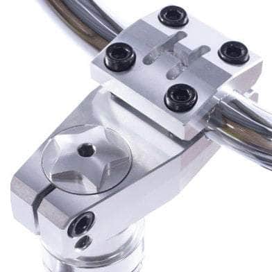 Hutch BMX Parts Chrome / 53mm Hutch Thru H Clamp On Top Load Stem Chrome