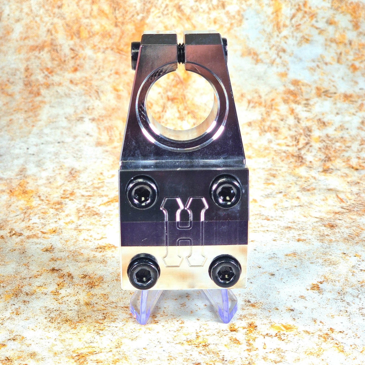 Hutch BMX Parts Chrome / 53mm Hutch Thru H Clamp On Top Load Stem Chrome