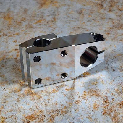 Hutch BMX Parts Chrome / 53mm Hutch Thru H Clamp On Top Load Stem Chrome