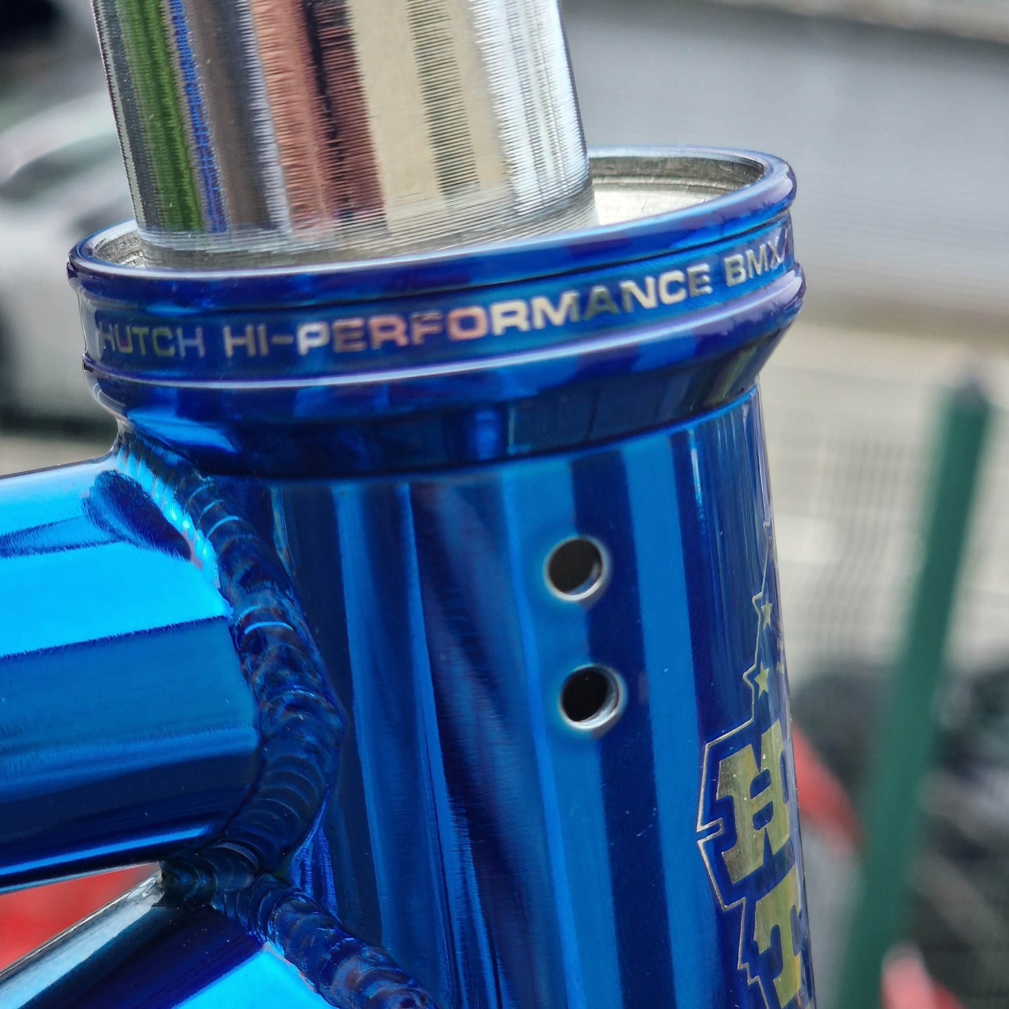 Hutch Old School BMX Hutch Trick Star 20" Frame and Fork Candy Blue