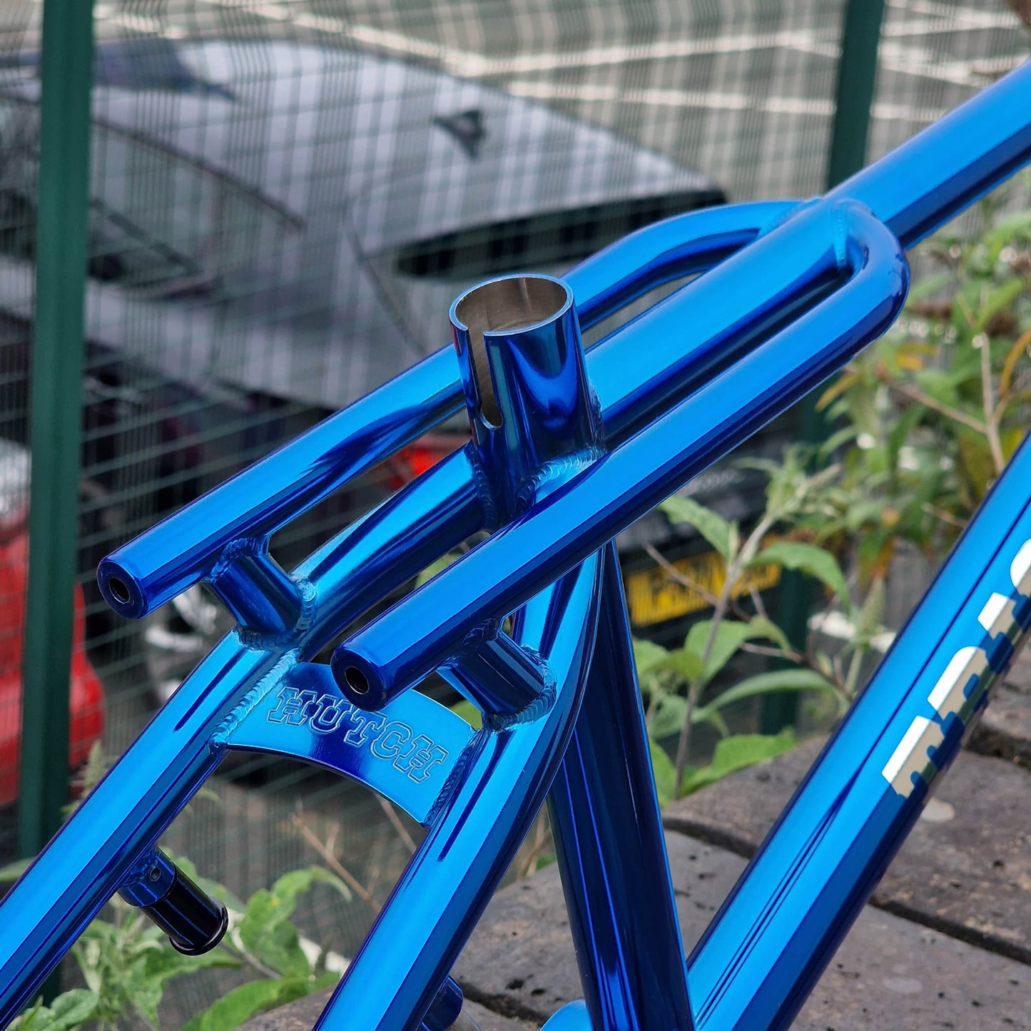Hutch Old School BMX Hutch Trick Star 20" Frame and Fork Candy Blue