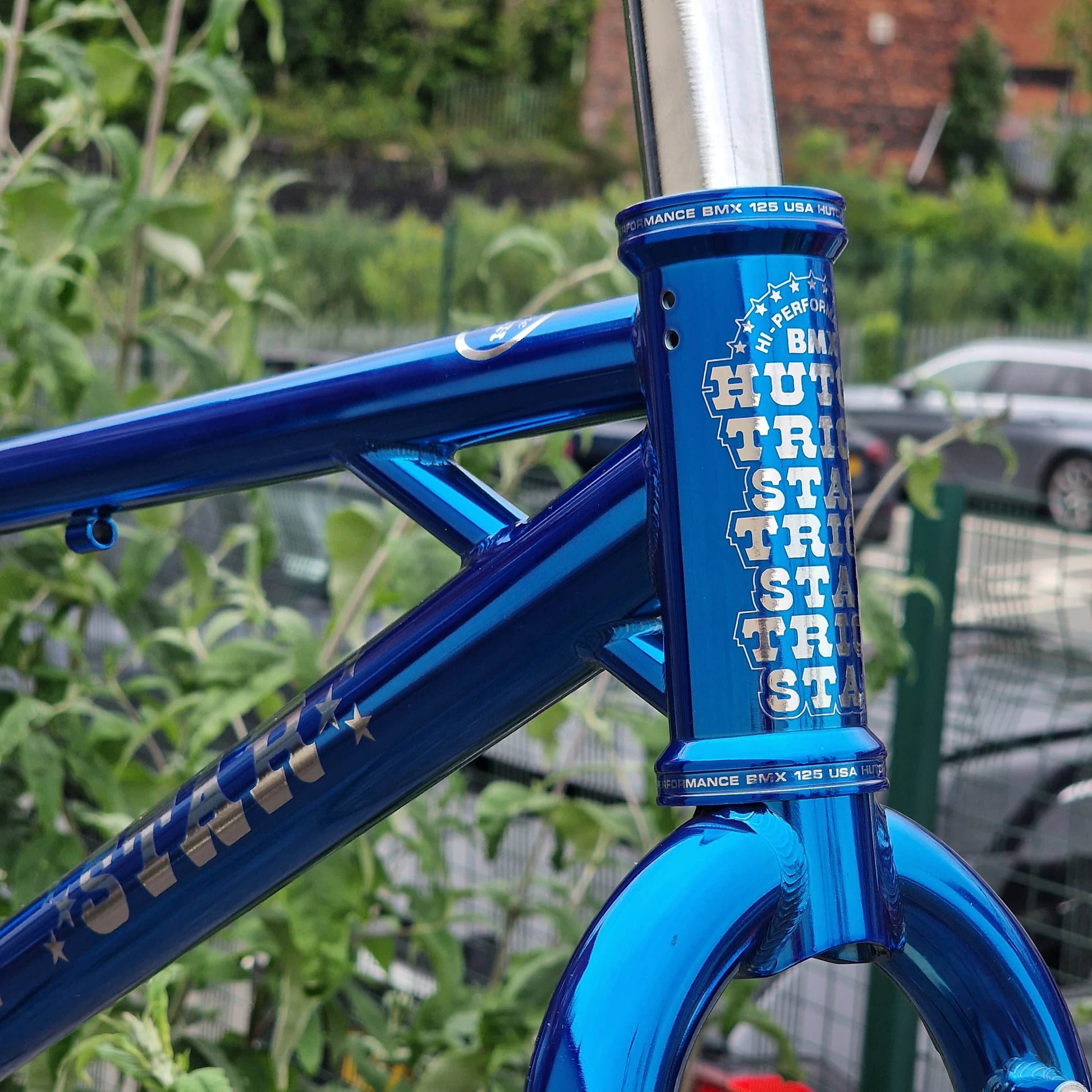 Hutch Old School BMX Hutch Trick Star 20" Frame and Fork Candy Blue
