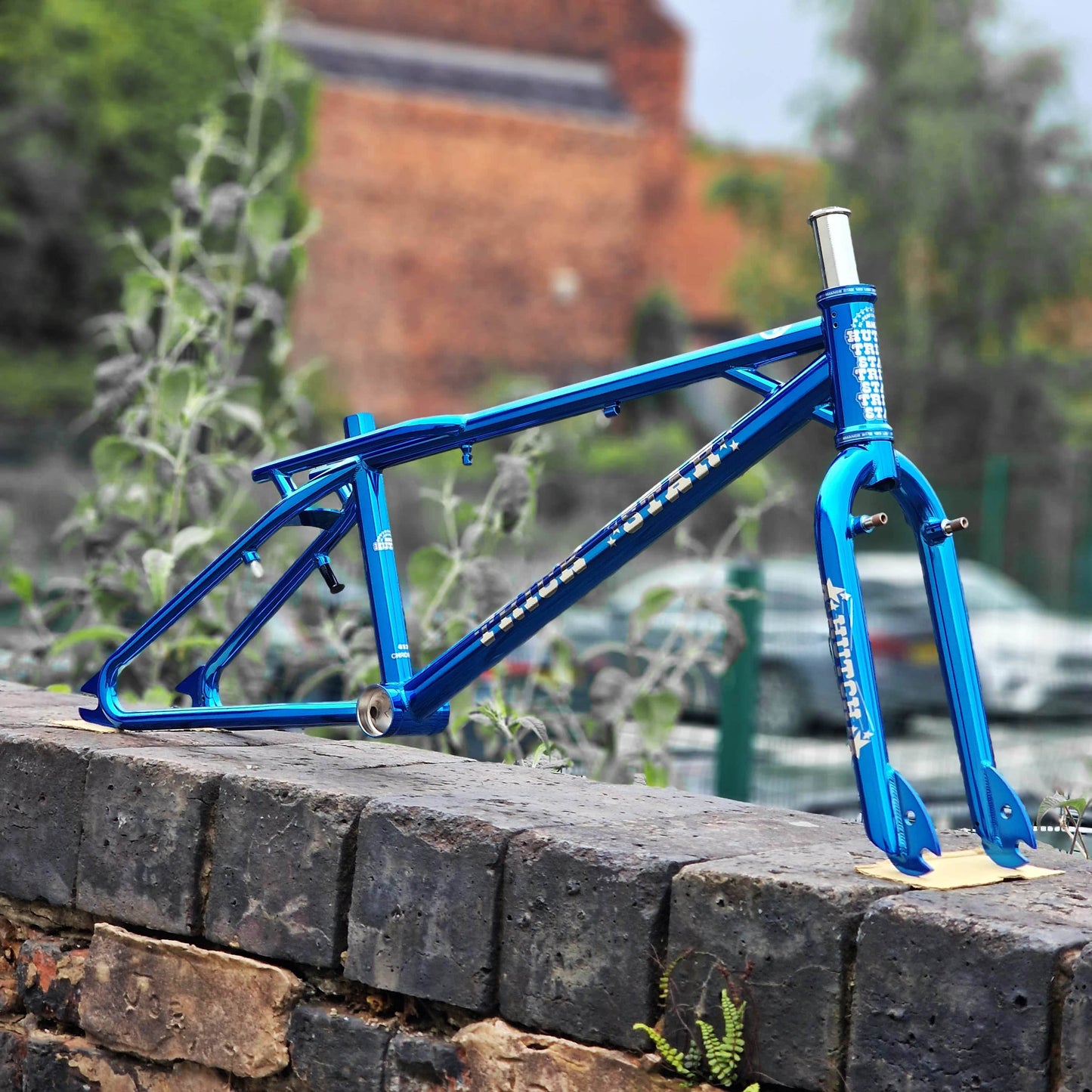 Hutch Old School BMX Hutch Trick Star 20" Frame and Fork Candy Blue