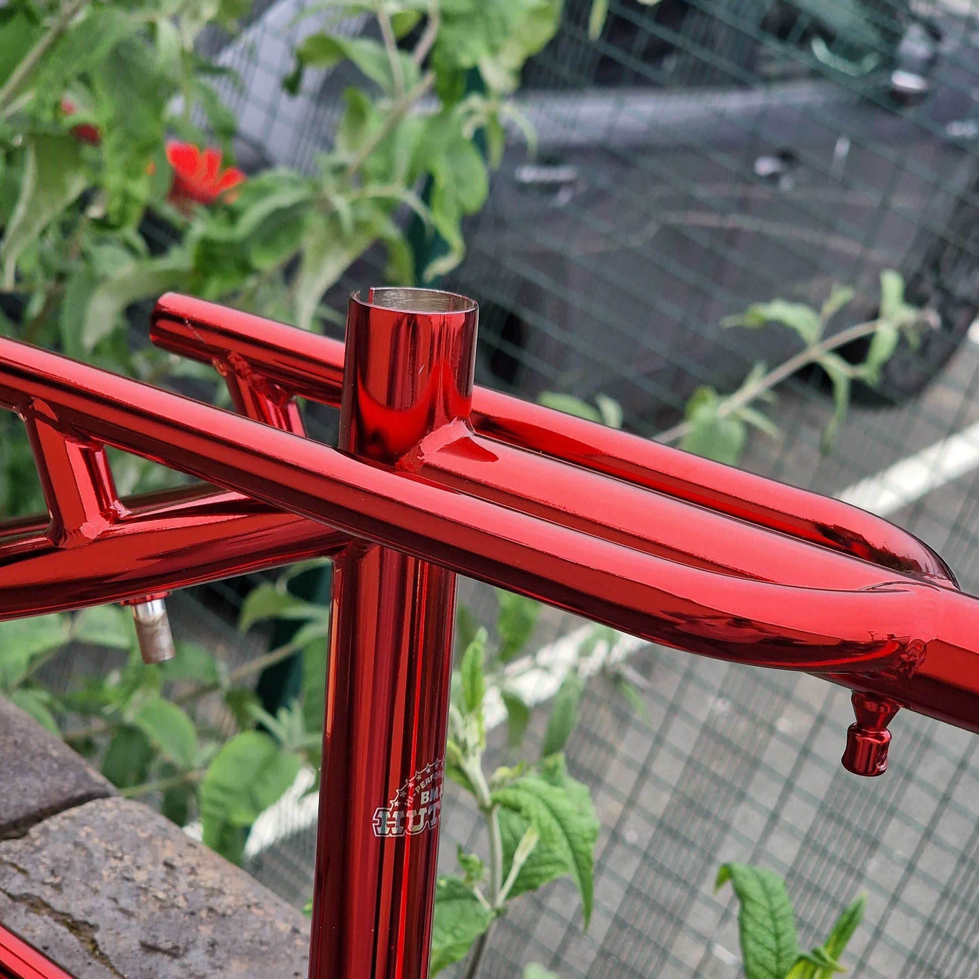 Hutch Old School BMX Hutch Trick Star 20" Frame and Fork Candy Red
