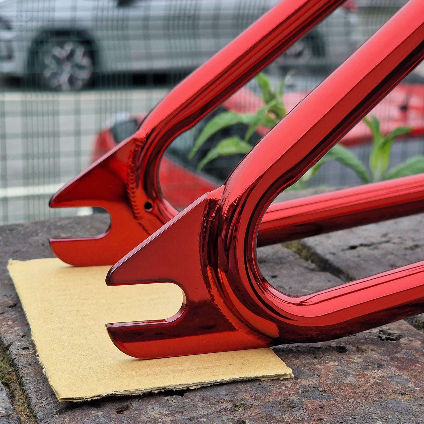 Hutch Old School BMX Hutch Trick Star 20" Frame and Fork Candy Red