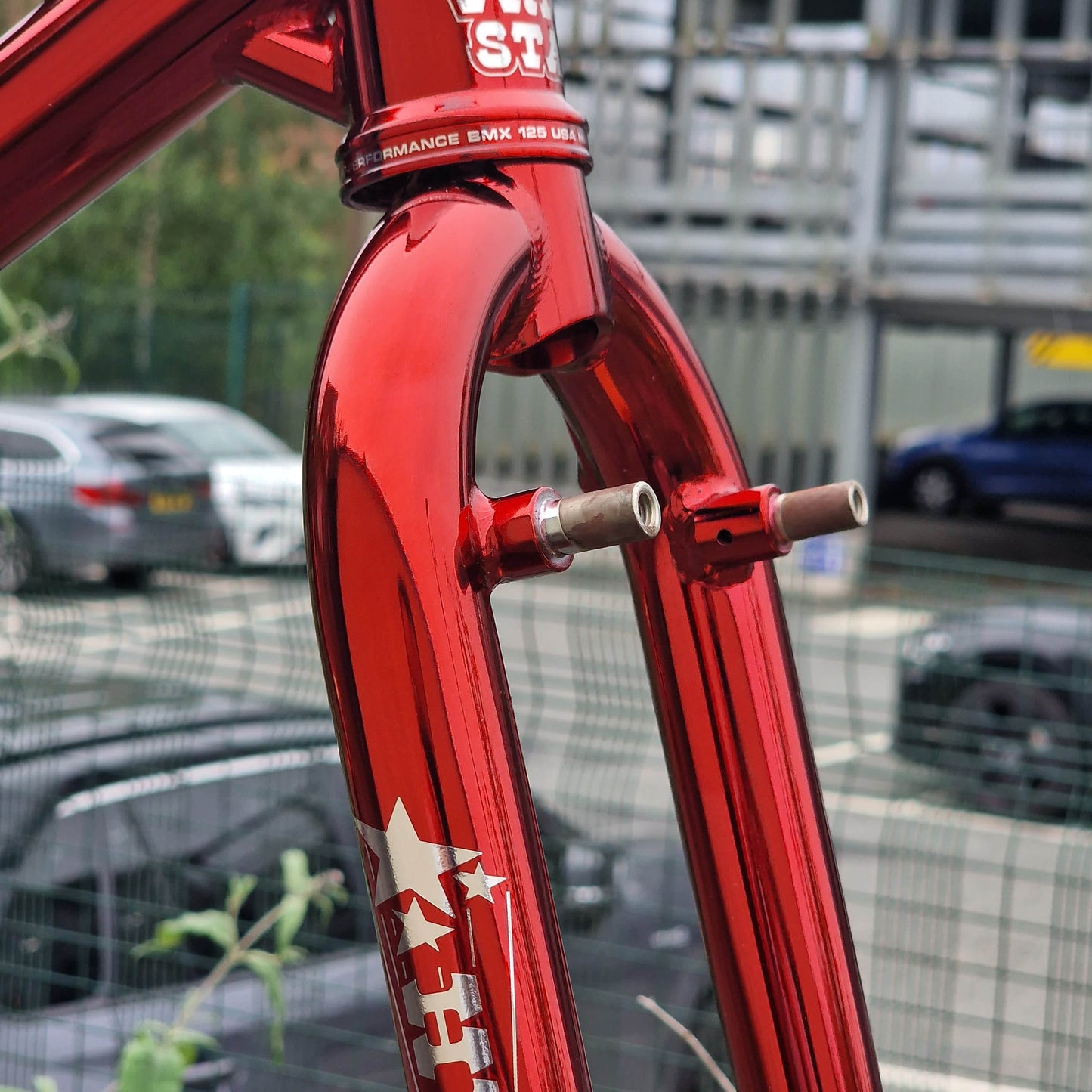 Hutch Old School BMX Hutch Trick Star 20" Frame and Fork Candy Red