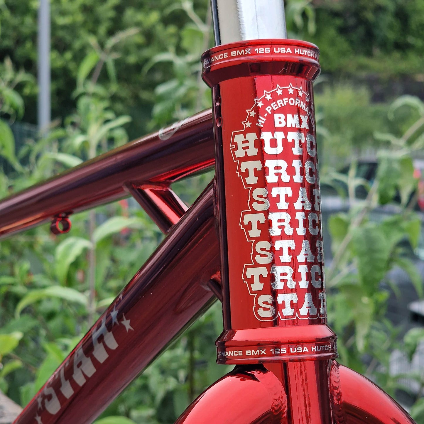Hutch Old School BMX Hutch Trick Star 20" Frame and Fork Candy Red