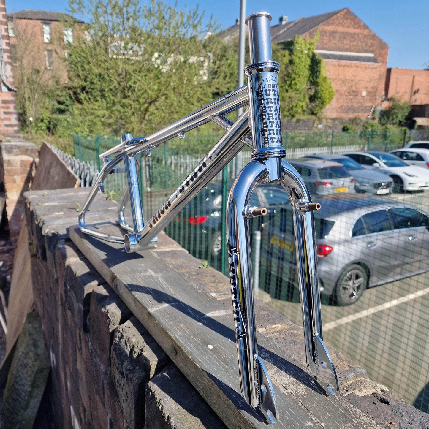 Hutch Old School BMX Hutch Trick Star 20" Frame and Fork Chrome