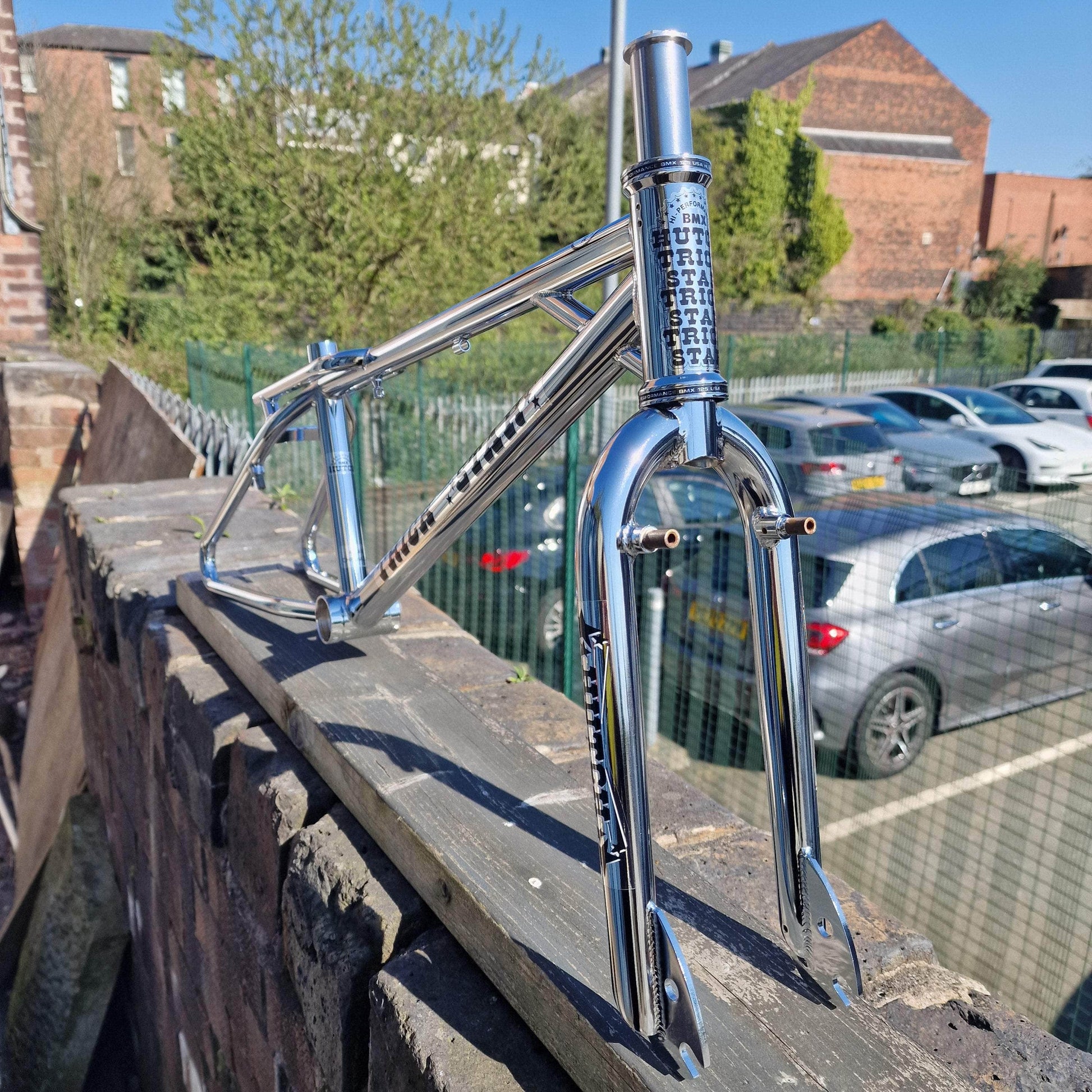 Hutch Old School BMX Hutch Trick Star 20" Frame and Fork Chrome