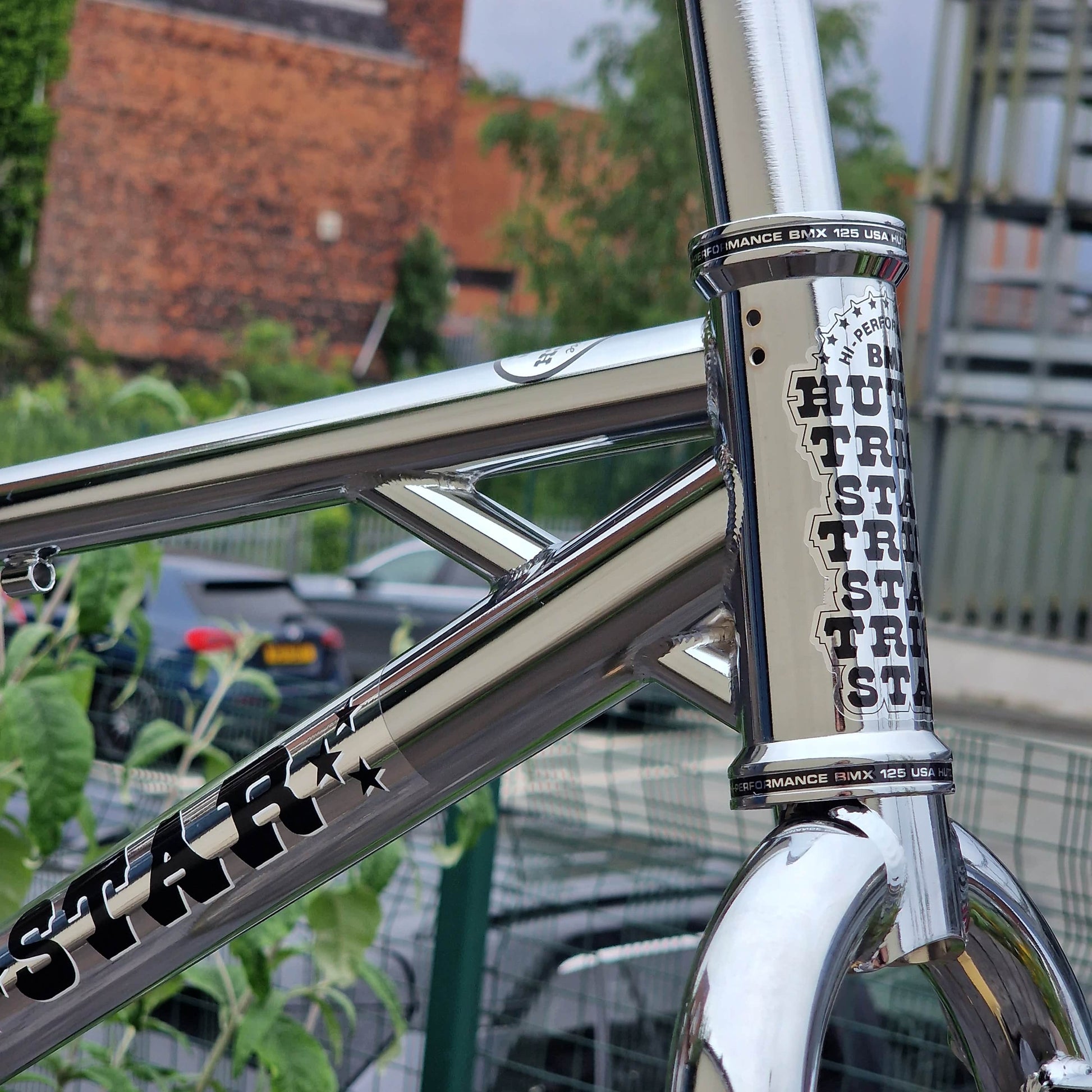 Hutch Old School BMX Hutch Trick Star 20" Frame and Fork Chrome
