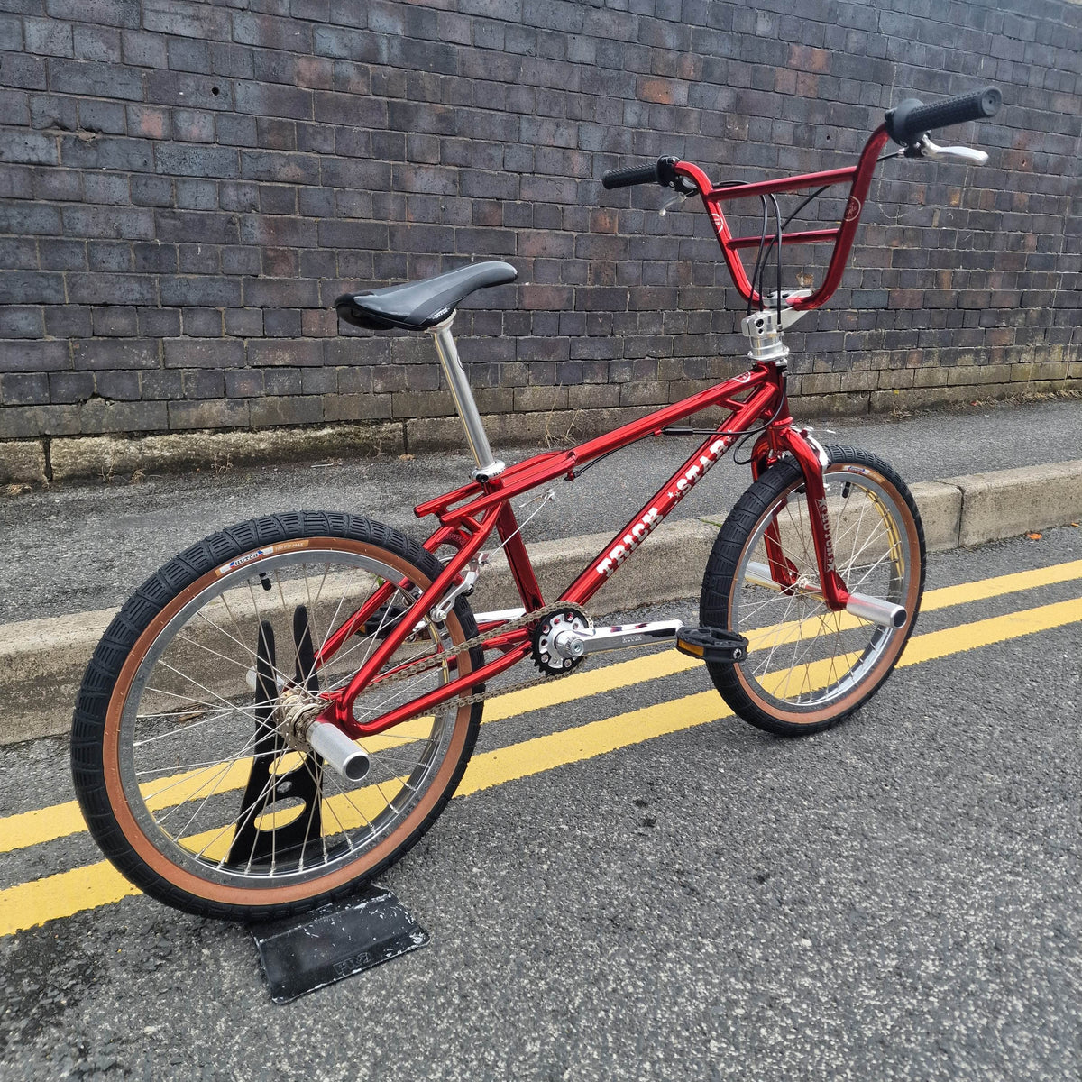 Hutch Old School BMX Bikes Candy Red Hutch Trick Star Complete 20" Bike Candy Red
