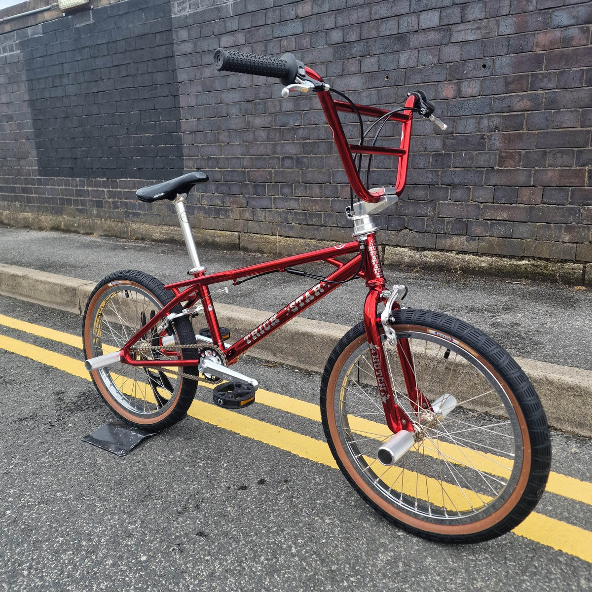 Hutch Old School BMX Bikes Candy Red Hutch Trick Star Complete 20" Bike Candy Red