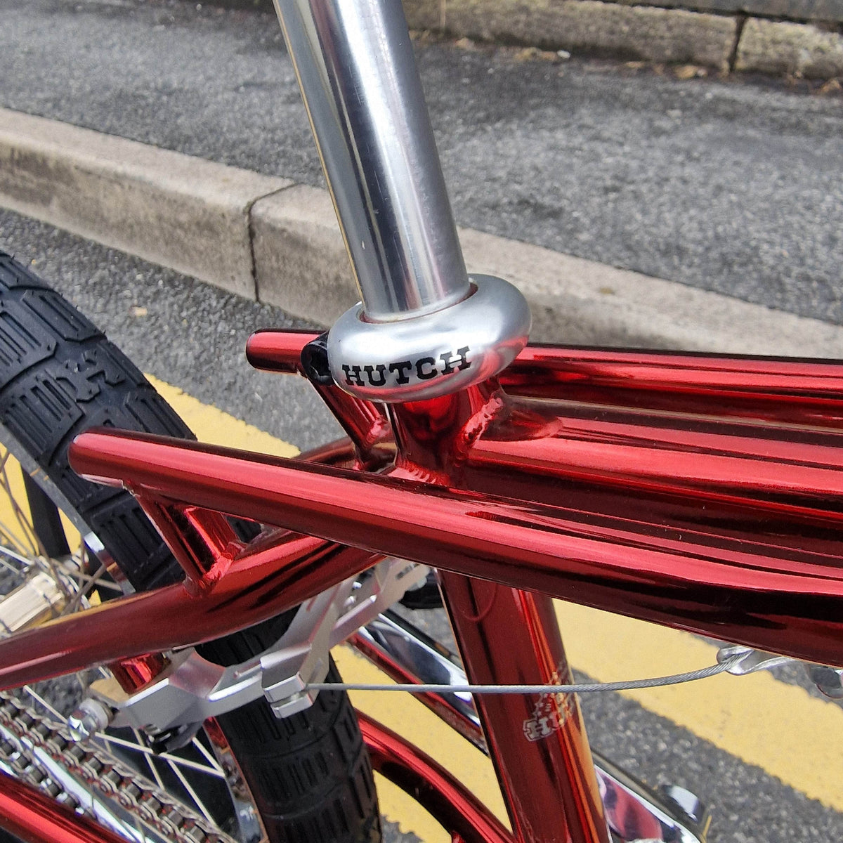 Hutch Old School BMX Bikes Candy Red Hutch Trick Star Complete 20" Bike Candy Red